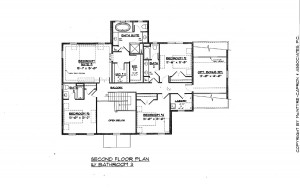 Second Floor of Site Plan, 1640 Farmers Lane, Glen Mills, Delaware County, PA